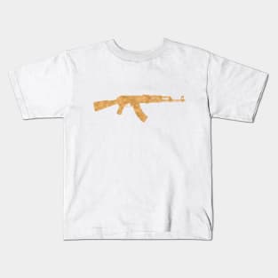 Gold AK47 Rifle Kids T-Shirt